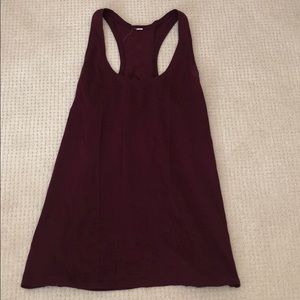 Lulu lemon maroon tank top